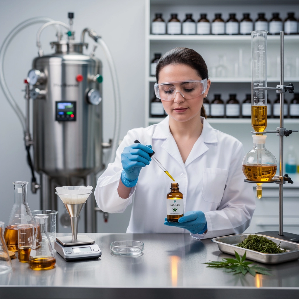 extraction du CBD pour huiles